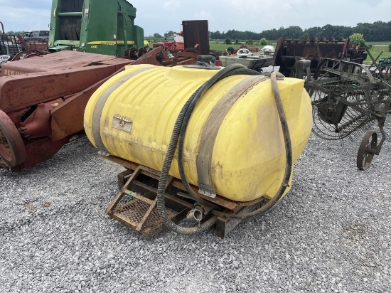 Yellow 400 gallon tank