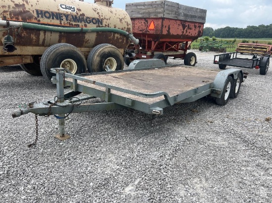 18ftx82in car hauler trailer