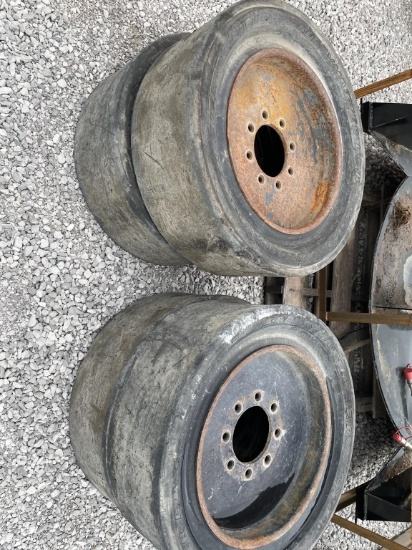 Set of used hard tires 33x12-2