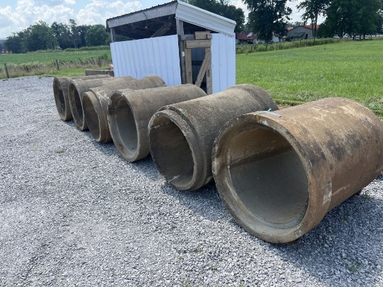 6x Culverts 4x3ft Outside Diameter