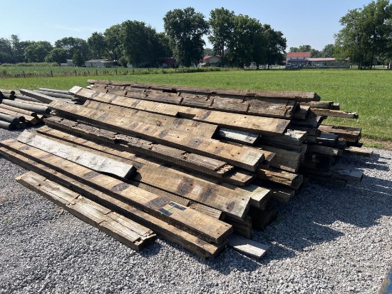 Pile of old lumber up to 16' length 8x3" width