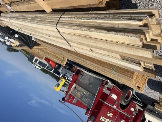 Stack of 65 1x4 x12-16’ poplar boards