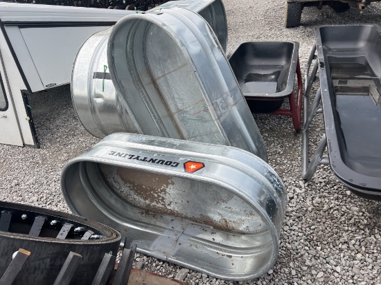2x Approx 60 gallon trough