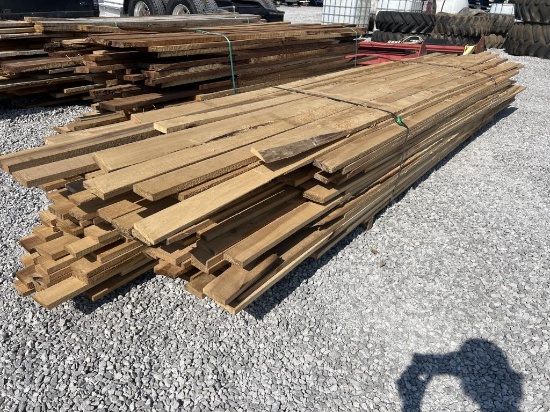 Stack of 160 1x4 Poplar and Oak