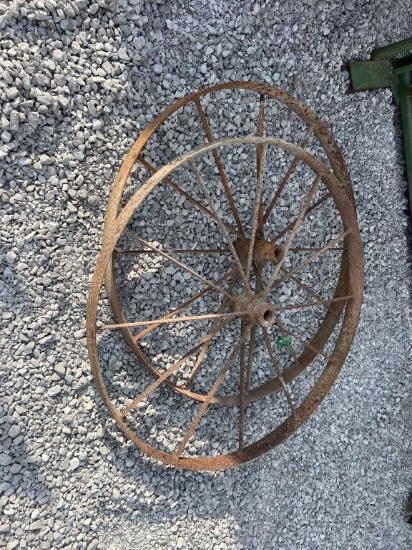 Set of 2 steel wheels