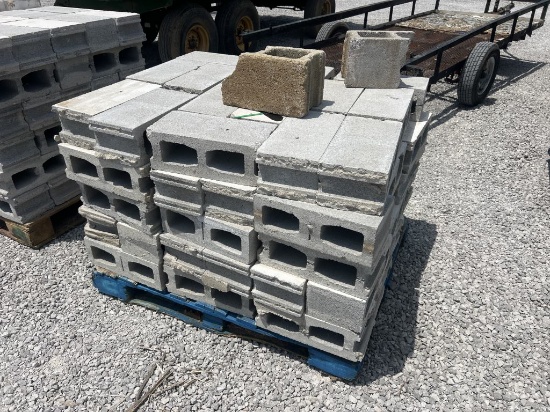 Pallet of cement blocks