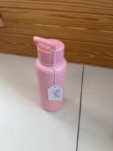 Pink water bottle