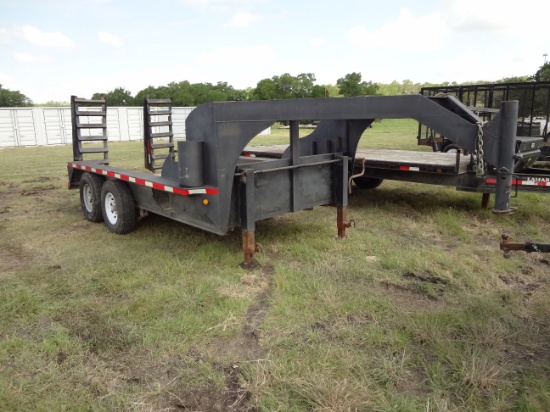 2001 CarTEx Trailer VIN04016'4"Wide by 14'4" Long Goosneck w/ Ramps 8 Lug axles