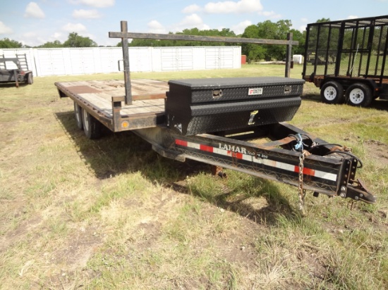 2008 Lamar Flat Deck Trailer 18'x102" 14000GVWR