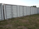 40' High Cube 5- Sets of 8 ft doors