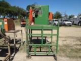 Sweed Scrap Chopper Model 5400 AD 3 Phase 5 Hp Motor on Green Stand