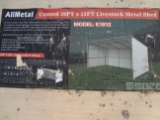 12'x20' Unused AllMetal Livestock Shed K1912