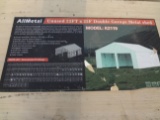 22'x23' Unused AllMetal Double Garage Shed Model k2119