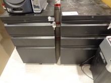Lot of 2 Filing Cabinets rolling