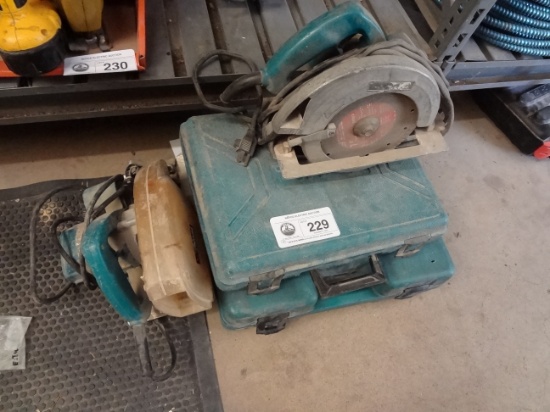 Lot of Makita 2-Circular Saws/Jigsaw/Cordless Drill
