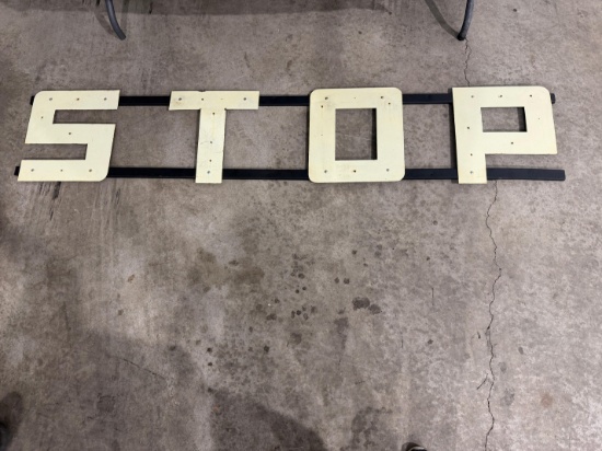 STOP Porcelain Letters