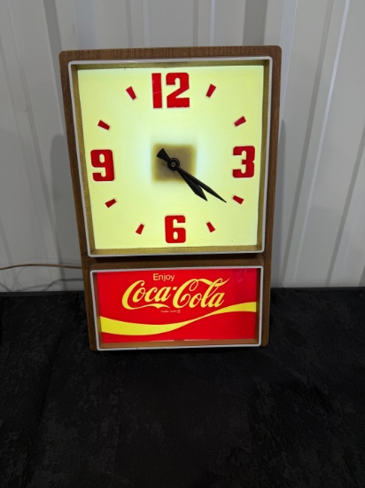 Coca Cola Light-up Clock