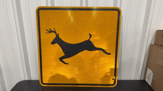 Deer Crossing Sign