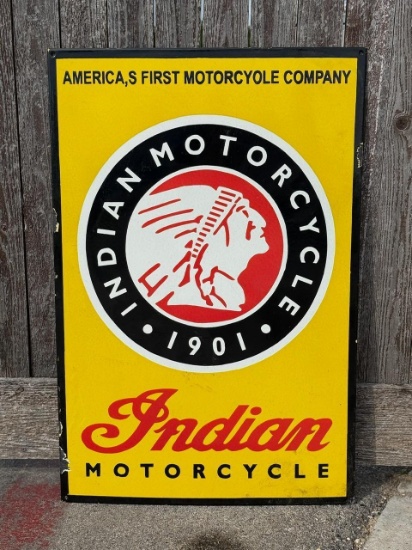 SSP Indian Motorcycles Porcelain, 36x24