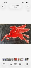 Mobil Gasoline Pegasus 38x25 Embossed