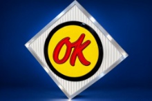 52" single-sided OK Used Cars dealership sign