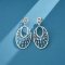 14k Gold 2.23 Ct Natural H Diamond Earrings