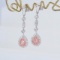 14k Gold 1.05 Ctw Natural Pink Diamond & Diamond Earrings