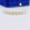 14k Gold 1.37 Ctw Natural Yellow Diamond & Diamond Bracelet