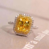 14k Gold 2.59 Ctw Natural Sapphire & Diamond Ring