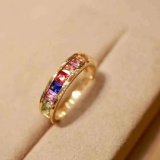 14k Gold 1.29 Ct Natural Sapphire Ring