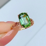 14k Gold 4.68 Ct Natural Tourmaline Ring