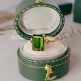 14k Gold 3.27 Ct Natural Tourmaline & Diamond Ring