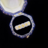14k Gold 0.55 Ctw Natural Yellow Diamond & Diamond Ring