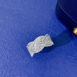 14k Gold 0.77 Ctw Natural H Diamond Ring