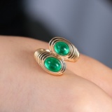 14k Gold 3 Ct Natural Emerald Ring