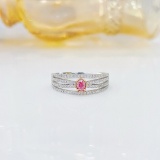 14k Gold 0.38 Ctw Natural Pink Diamond & Diamond Ring