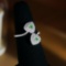 14k Gold 0.80 Ctw Natural Green Diamond & Diamond Ring