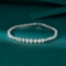 14k Gold 3.87 Ctw Natural H Diamond Bracelet