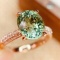 14k Gold 3.6 Ct Natural Tourmaline & Diamond Ring