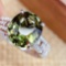 14k Gold 4 Ct Natural Tourmaline & Diamond Ring