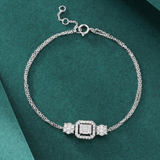 14k Gold 0.45 Ctw Natural H Diamond Bracelet