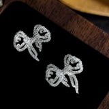 14k Gold 0.24 Ct Natural H Diamond Earrings