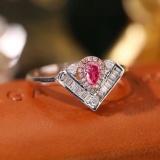 14k Gold 0.55 Ctw Natural Pink Diamond & Diamond Ring