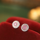 14k Gold 0.4 Ct Natural Color Diamond Earrings