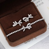 14k Gold 0.66 Ctw Natural H Diamond Jewelry Set