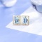 14k Gold 1.10 Ct Natural Aquamarine Earrings
