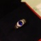 14k Gold 0.90 Ctw Natural Sapphire & Diamond Ring