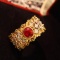 14k Gold 1.18 Ctw Natural Ruby & Diamond Ring