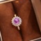14k Gold 1.70 Ctw Natural Sapphire & Diamond Ring