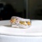 14k Gold 1.04 Ctw Color Diamond & Diamond Ring